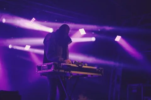 DJ on the Stage Stock Photos