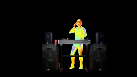 DJ - Trippy Colors Stock Footage 248939236