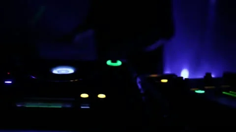 DJ Turn Table 3 Stock Footage 21377792