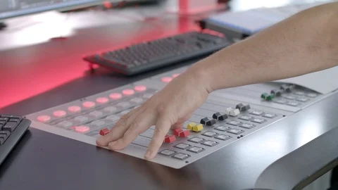 DJ turning the volume down Stock Footage 85503867