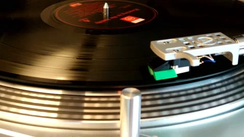 DJ Turntable  4K Stock Footage 194108812