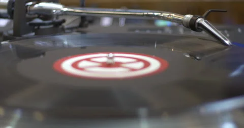 DJ turntable close up Stock Footage 62307200