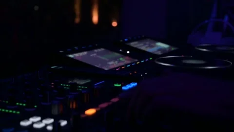 Dj Turntable At The Disco Stock Footage 246241006