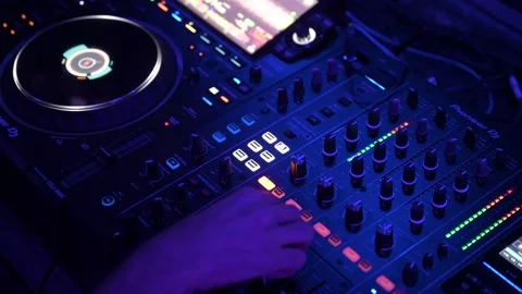 Dj Turntable At The Disco Stock Footage 246241033