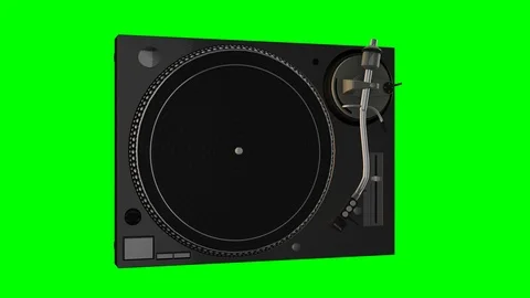 Dj turntable rotaing loop Video stock 89673838