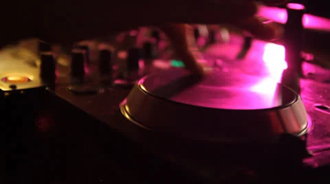 DJ turntables Stock Footage 23314876