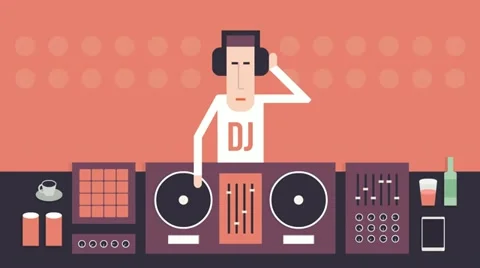 DJ With Turntables Vídeos de archivo 52603478