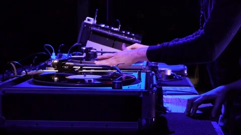 Dj turntables Stock Footage 94720335
