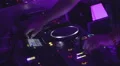 DJ using professional sound equipment, software, playing music HD Footage
