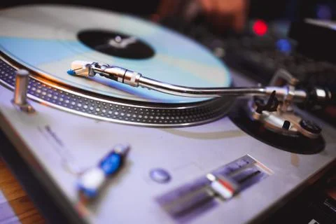 DJ vinil turntable Foto stock