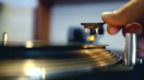 Dj Vinyl Record Spinning On Turntable Stock Footage 50156808