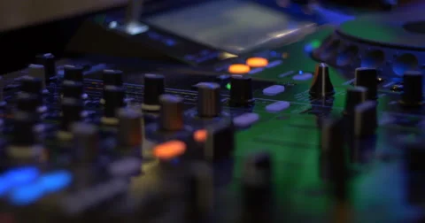 DJ work close up Stock Footage 62307398