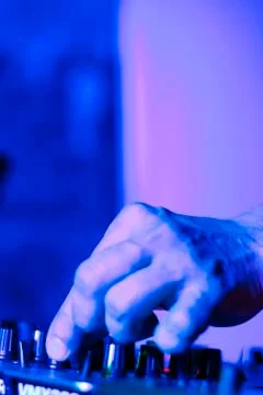 Dj at work Stock-Fotos