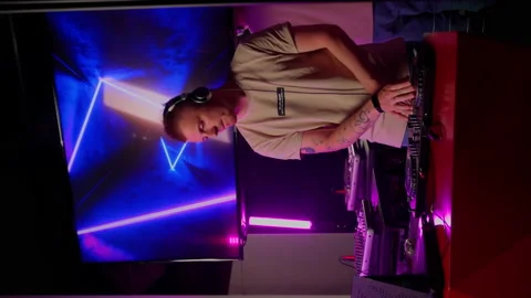 DJ working in club Stock Footage 201488720