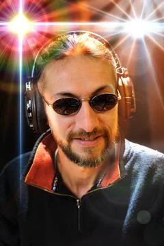 Dj working at the disco Stock Photos