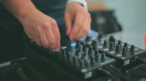 DJ works Stock Footage 44119522
