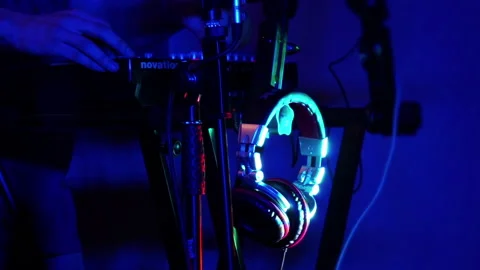 Dj works for the remote control. Stock Footage 157798393