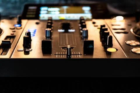 DJ workstation at the event Foto stock