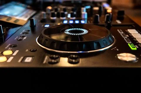 DJ workstation at the event Foto stock