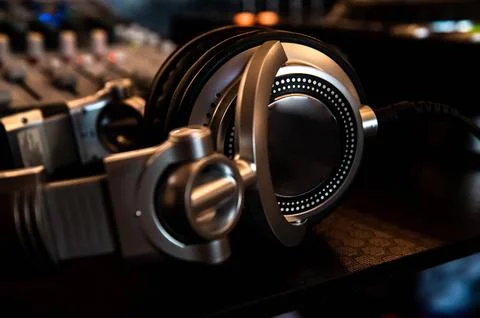 DJ workstation at the event Foto stock