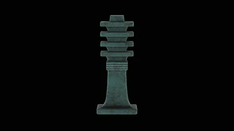 Djed pillar amulet - rotation loop Stock-Footage 144489518