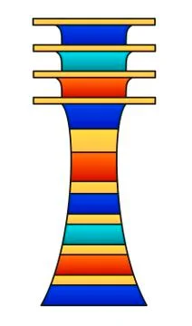 Djed Pillar Stock Illustration