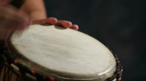 Djembe Drumbeat Stock Footage 714420