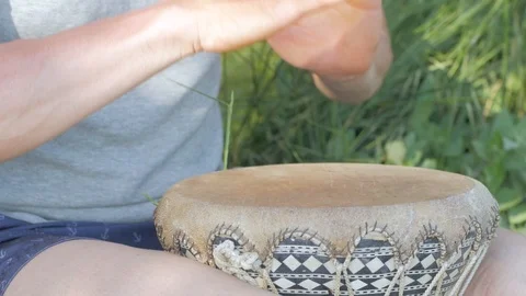Djembe player Stock Footage 110224353
