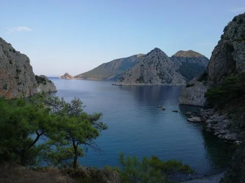 Djenevis bay Foto stock