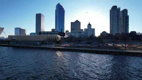 DJI 0028 (Milwaukee Lakeside Loop 1) Stock Footage 251509648