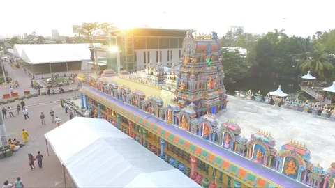 DJI - Curve Temple 1 스톡 동영상 101109382