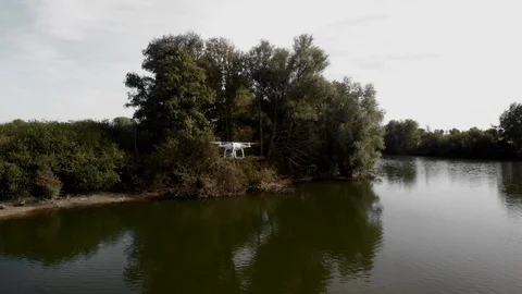 DJI Drone in the Air Stock Footage 116446637