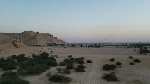 DJI Drone Flying in the Mountains of the Riyadh Saudi Arabia 4K Video 스톡 동영상 295059279