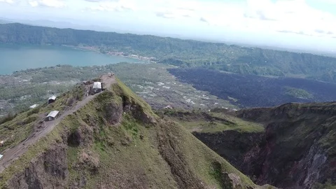 DJI Drone out of control because of to much wind Stock Footage 125019532