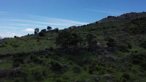 DJI flight to the top of bear head Stock Footage 248693963