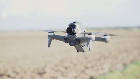 DJI FPV flying out of the frame Stock Footage 236008898
