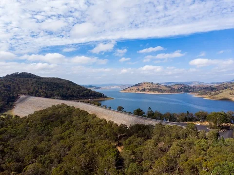 DJI hyp lake net stab raw Stock Footage 107404863