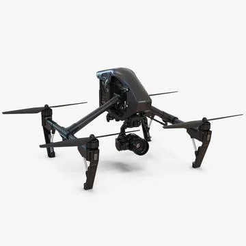 DJI Inspire 1 Quadcopter Black Edition 3D Model