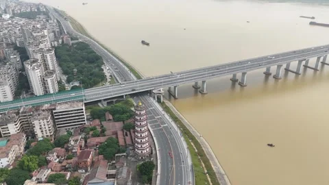 DJI Insta Gopro The Hundred Kilometers Zhaoqing Station-Songcheng Antelope G Stock Footage 254311341