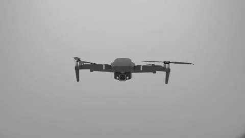 DJI Mavic 2 Pro directly in front of the camera Stock Footage 234514548
