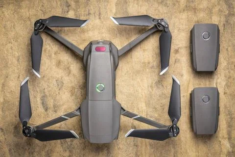  DJI Mavic 2 pro drone with spare batteries Fort Collins, CO, USA - March ... Stock Photos