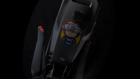 DJI Mavic 3 Cine - Folded - Spinning and Zoom-In - Top-Down - Focus Fixed 動画素材 255208119