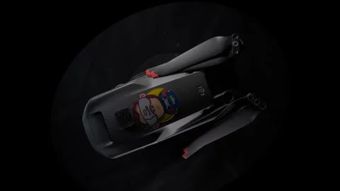 DJI Mavic 3 Cine - Folded - Spinning and Zoom-In-Out - Top-Down - Focus Fixed 動画素材 255208172