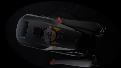 DJI Mavic 3 Cine - Folded - Spinning - Top-Down - Focus Fixed 動画素材 255208187