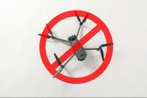 DJI Mavic 3 drone on gray background Stock Photos