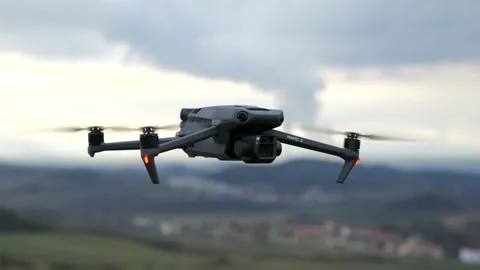 DJI Mavic 3 drone hovering closeup Stock-Footage 167283806