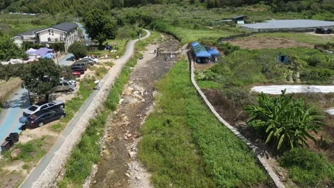 DJI MAVIC 4K Time lapse Aerial Guangzhou Conghua Xingxi line 20210919 5 스톡 동영상 161125660