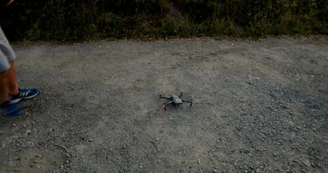 DJI Mavic Drone taking off Video stock 121689011