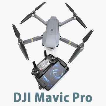 3D Model: DJI Mavic Pro COLLECTION Drone + Controller + 7 #96452393