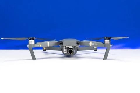 DJI Mavic Pro drone Closeup, One of the most portable drones in the market Stock Photos